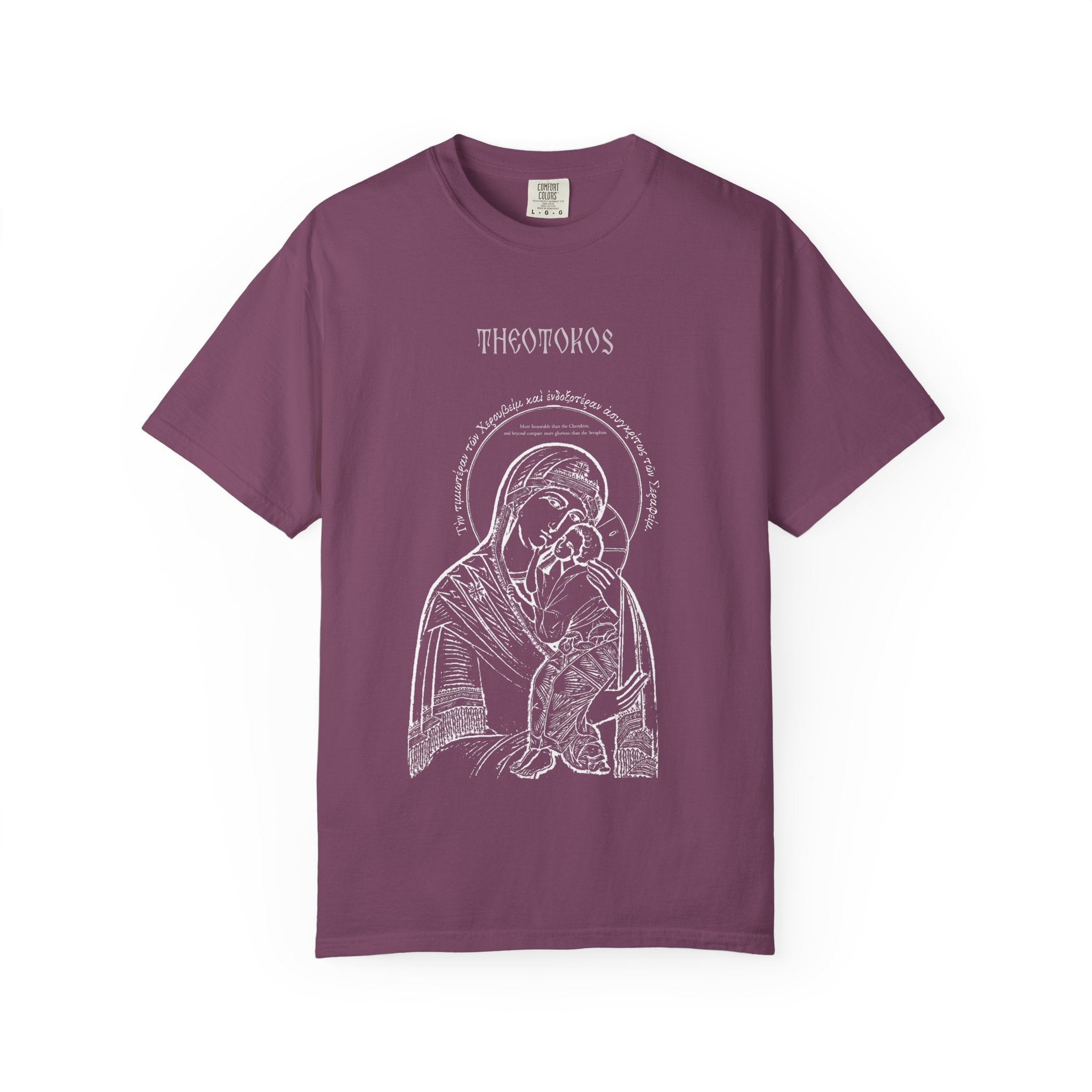 Theotokos T-Shirt — Vintage Orthodox Icon Tee
