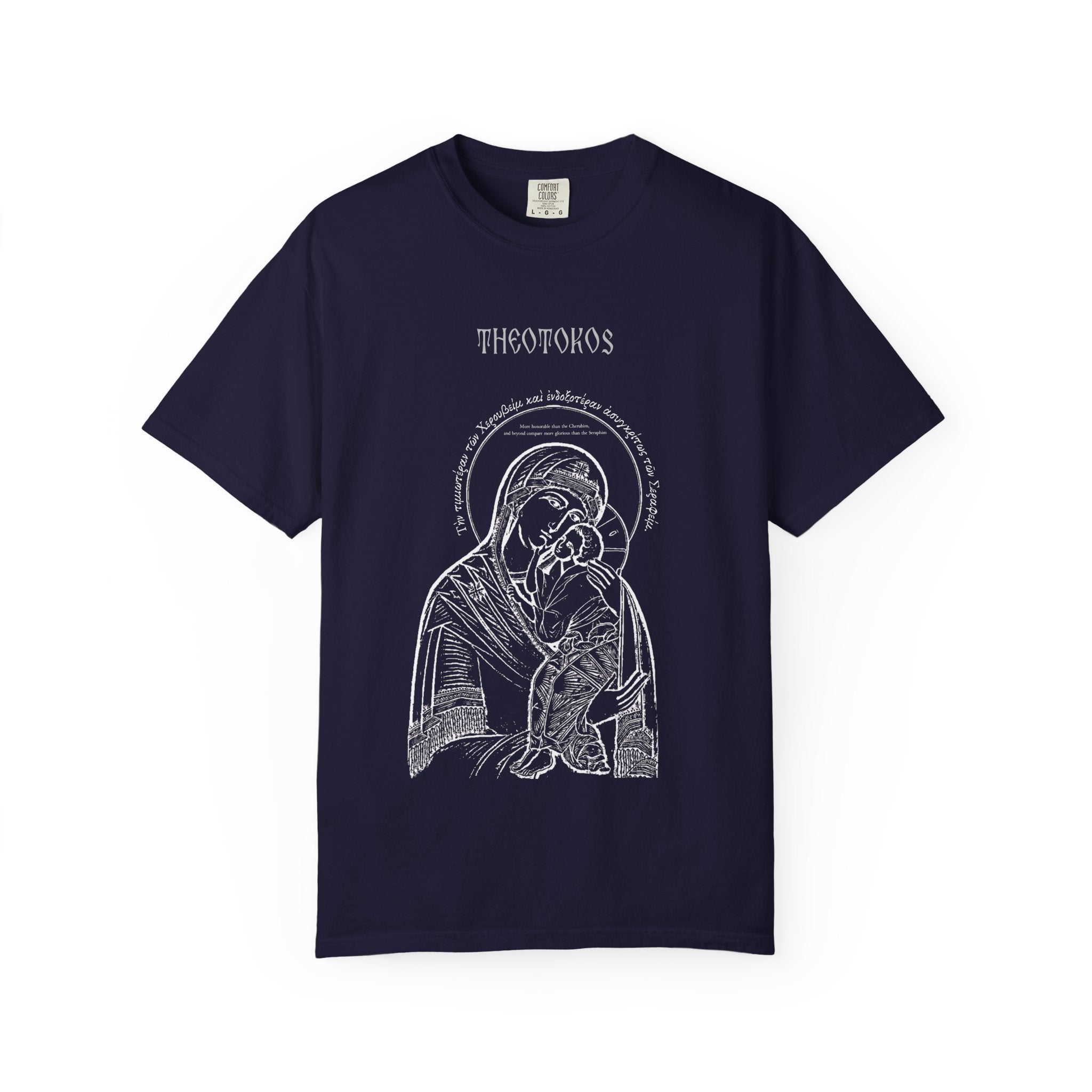 Theotokos T-Shirt — Vintage Orthodox Icon Tee
