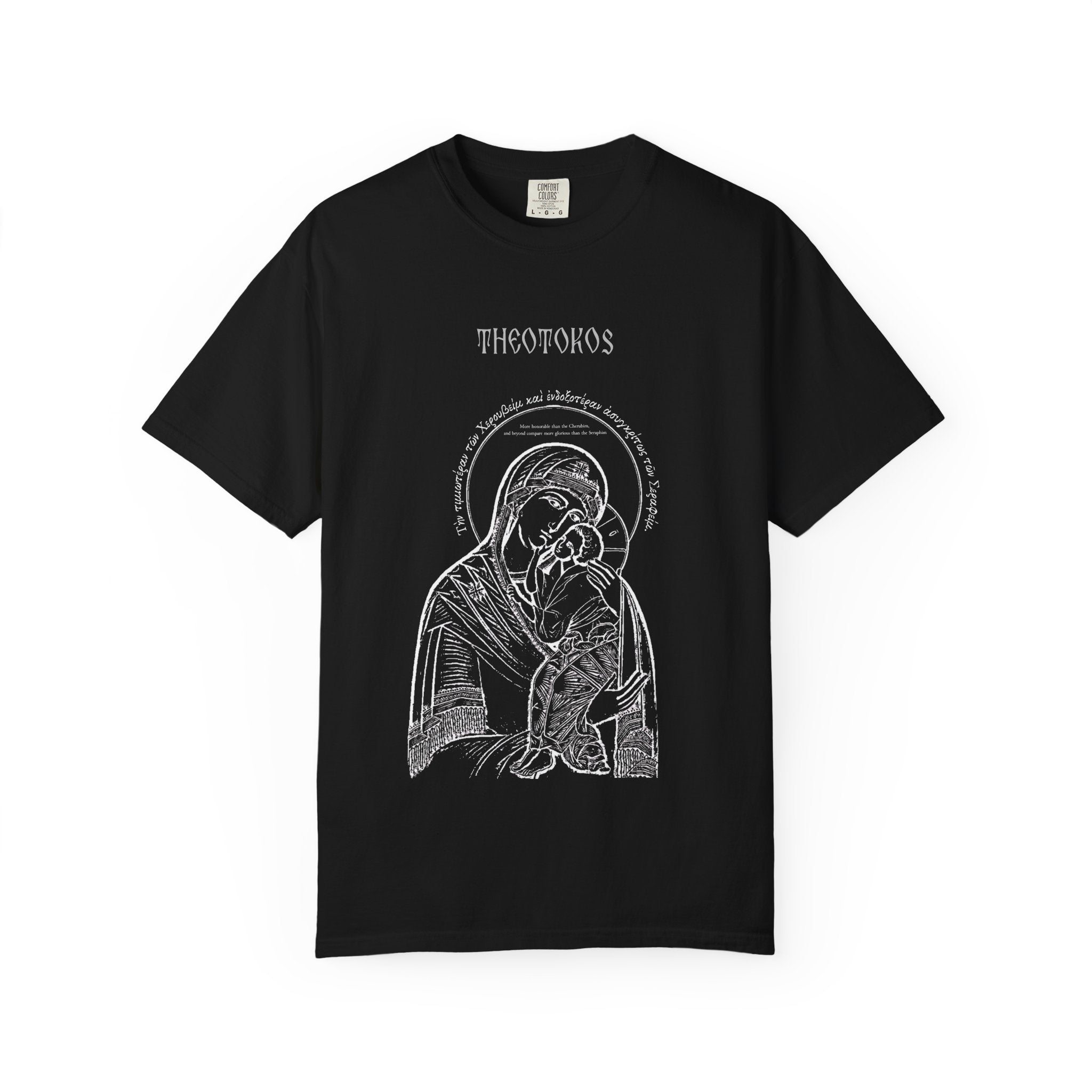 Theotokos T-Shirt — Vintage Orthodox Icon Tee